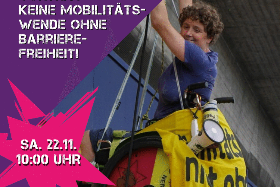 Vortrag: Keine Mobilitätswende ohne Barrierefreiheit