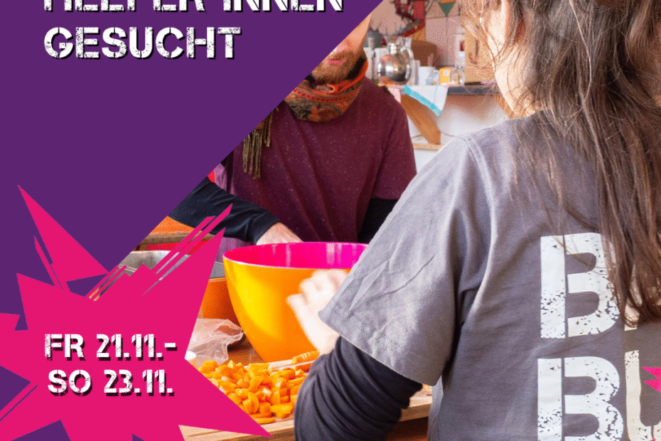 Helfer*innen für die Konferenz gesucht